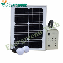 Portable Solar Lighting System Kit with Li-Battery for Home Use